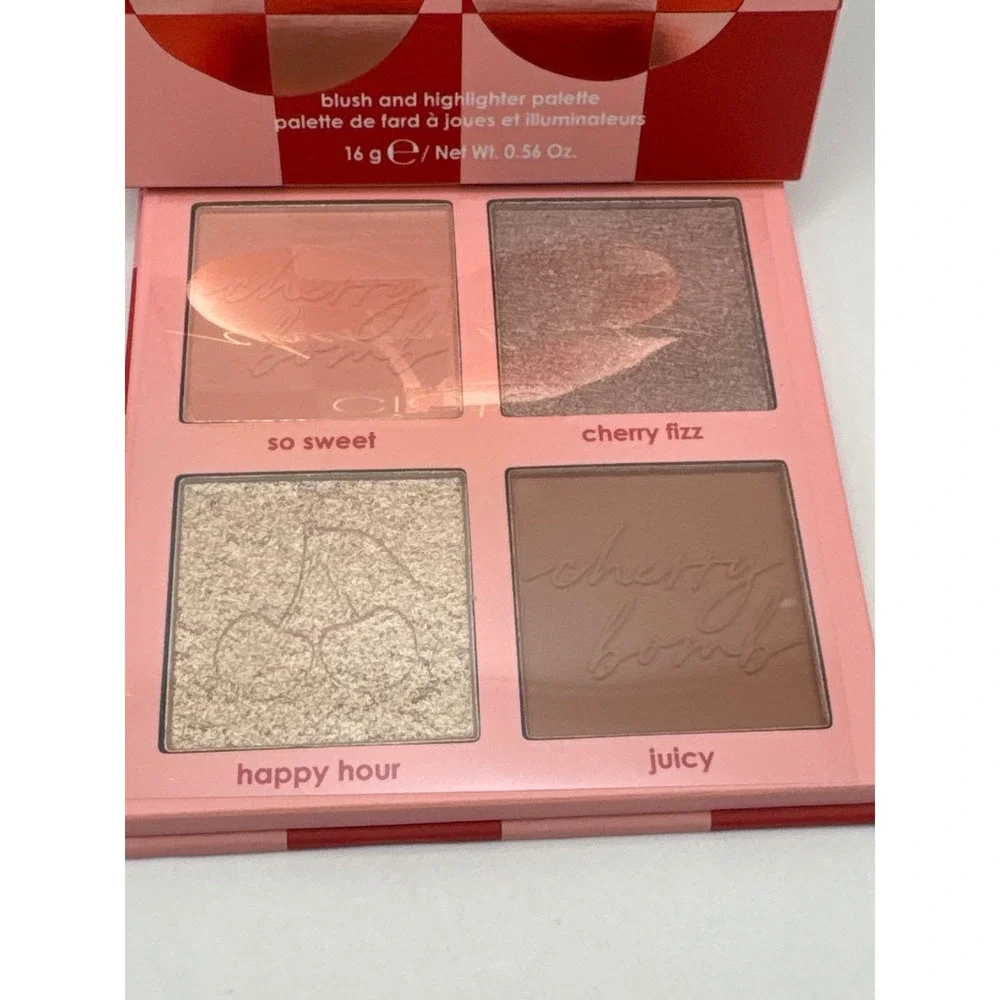 Ciate London Cherry‎ Bomb Blush Highlighter Palette Makeup Face Powder BNIB